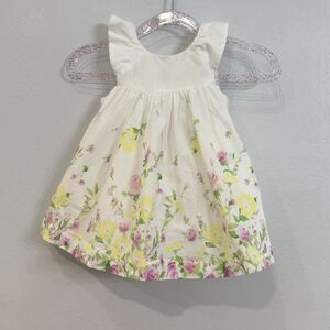 Janie and Jack Floral Girls 3-6 mth Easter Spring Summer Flower Dress